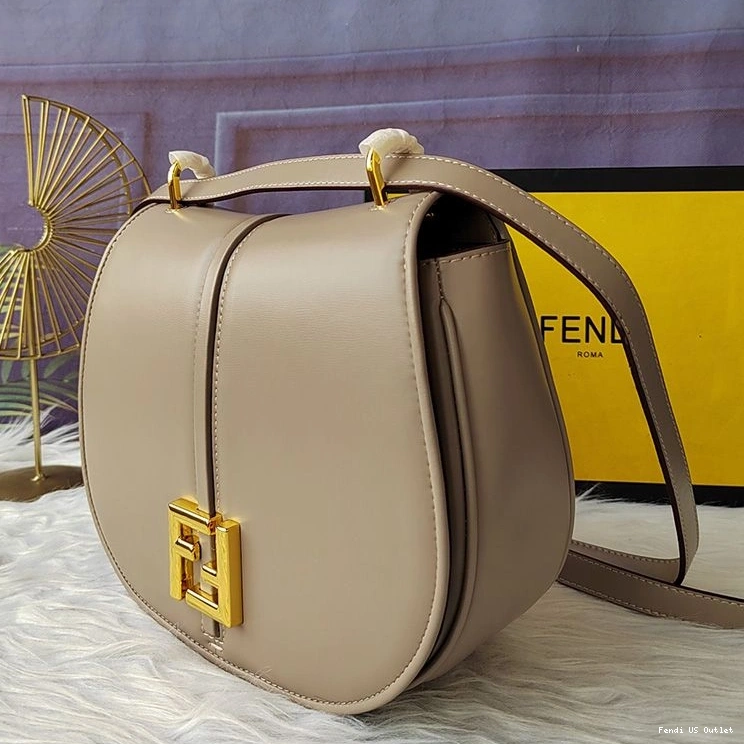 Affordable HOT Medium Grey In Fendi Leather Bag Calf C'mon 0810